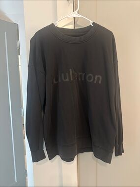 lululemon athletica Womens Black Crewneck with Subtle Logo